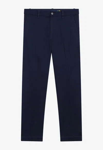 Polo Ralph Lauren Straight Washed Pants In Blue