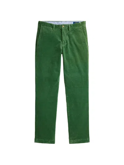 Polo Ralph Lauren Straight-fit Corduroy Trousers In Green