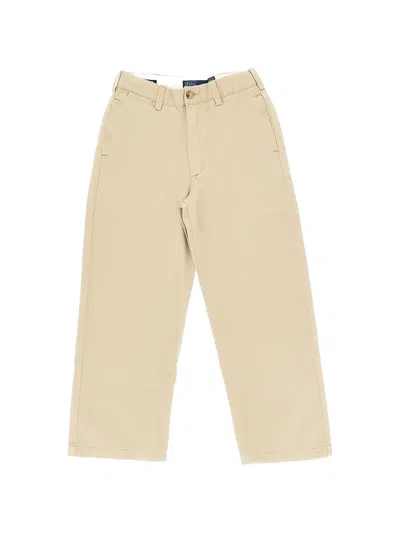 Polo Ralph Lauren Kids' Straight-leg Chino Trousers In Neutral