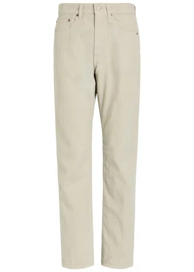Polo Ralph Lauren Straight-leg Corduroy Trousers In Light Grey