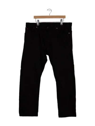 Pre-owned Polo Ralph Lauren Straight-leg Jeans In Black