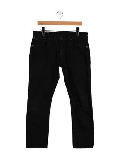 Pre-owned Polo Ralph Lauren Straight-leg Jeans In Black