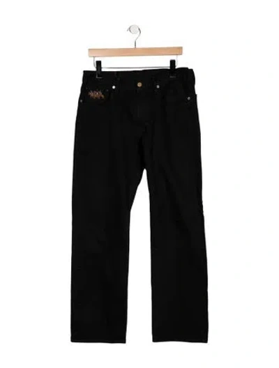 Pre-owned Polo Ralph Lauren Straight-leg Jeans In Black