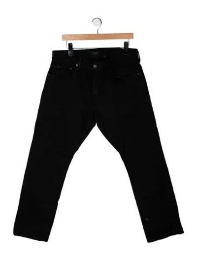 Pre-owned Polo Ralph Lauren Straight-leg Jeans In Black