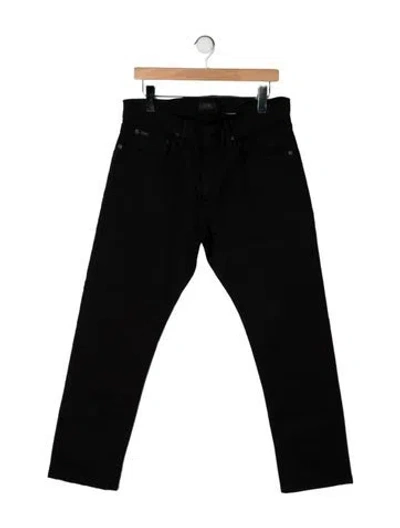 Pre-owned Polo Ralph Lauren Straight-leg Jeans In Black
