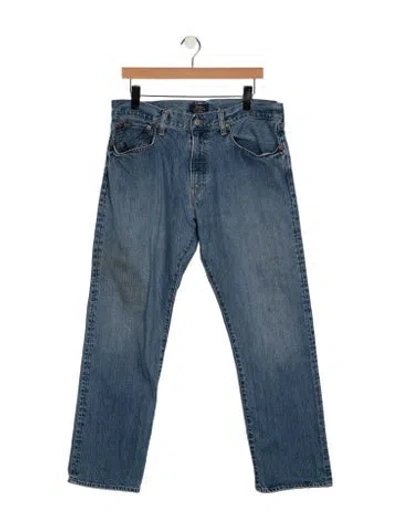 Pre-owned Polo Ralph Lauren Straight-leg Jeans In Blue