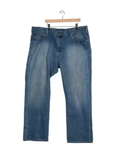 Pre-owned Polo Ralph Lauren Straight-leg Jeans In Blue