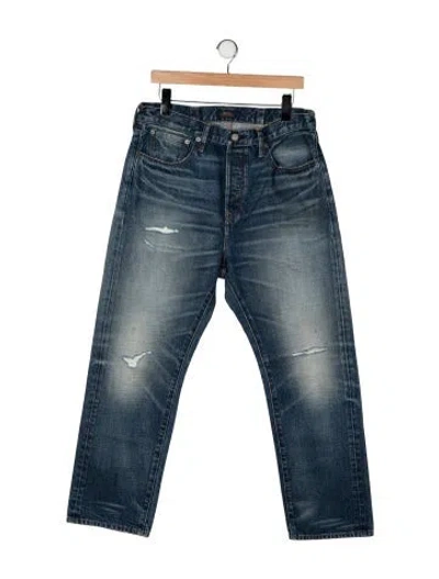Pre-owned Polo Ralph Lauren Straight-leg Jeans In Blue