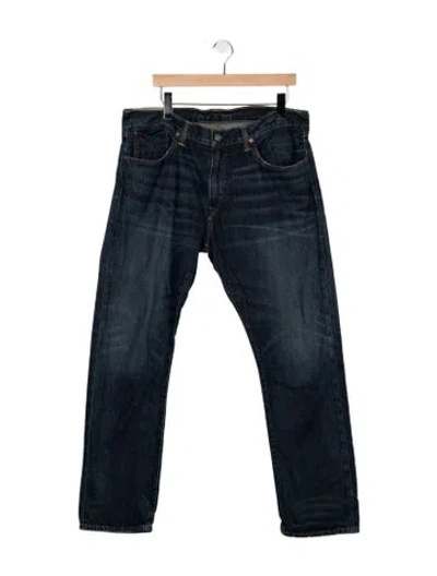 Pre-owned Polo Ralph Lauren Straight-leg Jeans In Blue