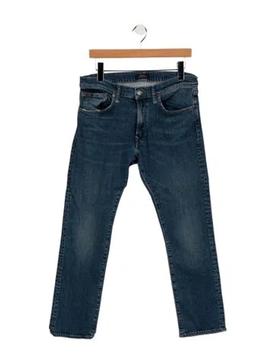 Pre-owned Polo Ralph Lauren Straight-leg Jeans In Blue