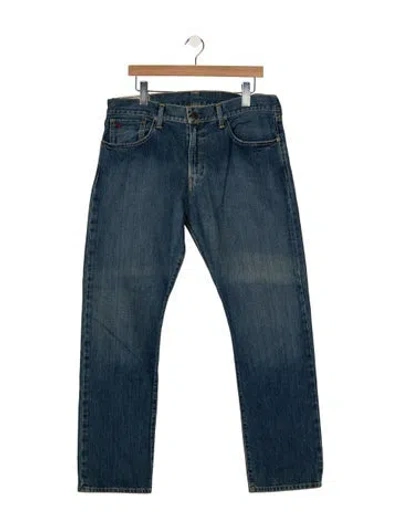 Pre-owned Polo Ralph Lauren Straight-leg Jeans In Blue