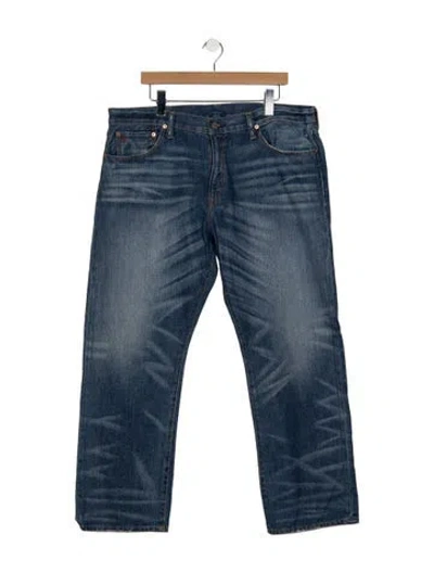 Pre-owned Polo Ralph Lauren Straight-leg Jeans In Blue