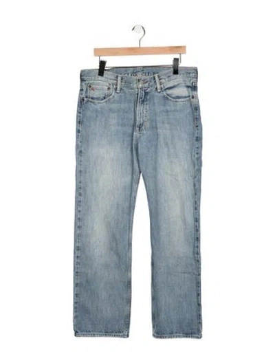 Pre-owned Polo Ralph Lauren Straight-leg Jeans In Blue