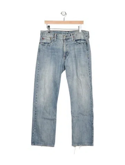 Pre-owned Polo Ralph Lauren Straight-leg Jeans In Blue