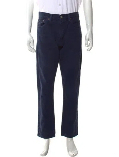 Pre-owned Polo Ralph Lauren Straight-leg Jeans In Blue