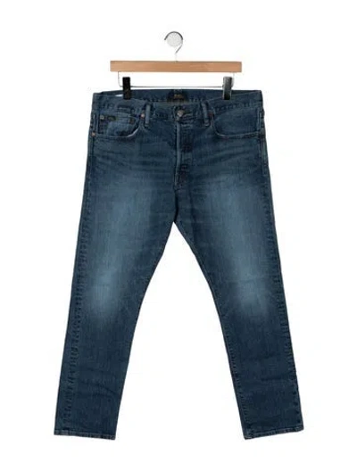 Pre-owned Polo Ralph Lauren Straight-leg Jeans In Blue