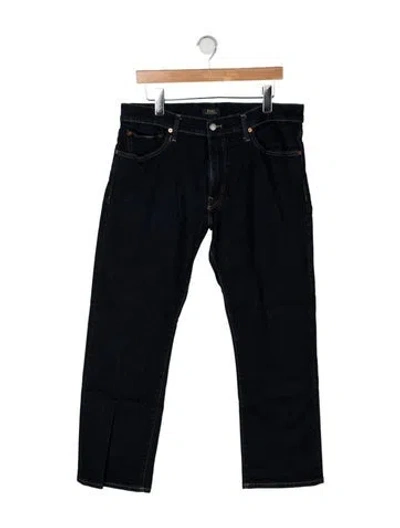 Pre-owned Polo Ralph Lauren Straight-leg Jeans In Blue