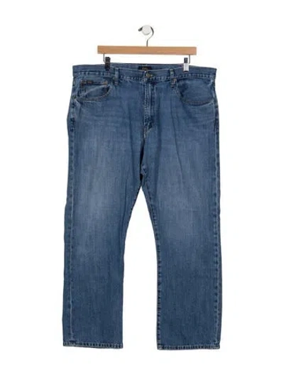 Pre-owned Polo Ralph Lauren Straight-leg Jeans In Blue