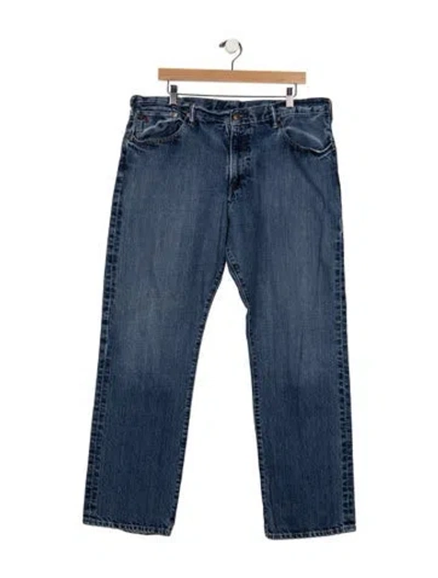 Pre-owned Polo Ralph Lauren Straight-leg Jeans In Blue