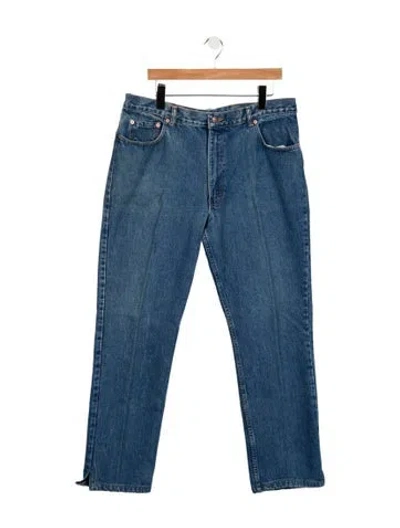 Pre-owned Polo Ralph Lauren Straight-leg Jeans In Blue