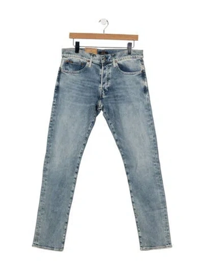 Pre-owned Polo Ralph Lauren Straight-leg Jeans In Blue