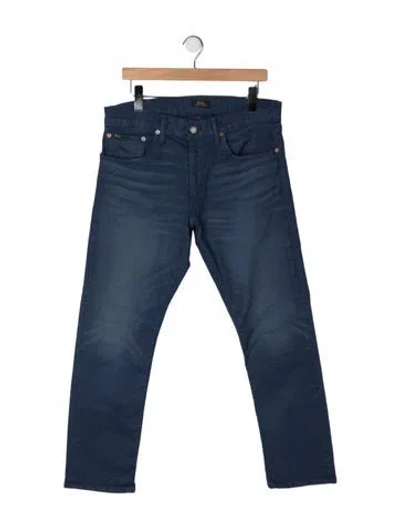 Pre-owned Polo Ralph Lauren Straight-leg Jeans In Blue