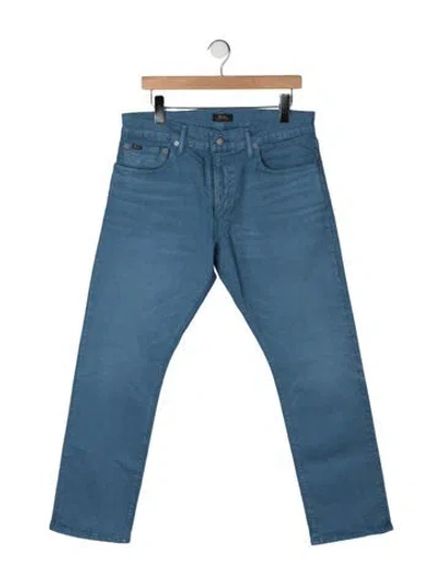 Pre-owned Polo Ralph Lauren Straight-leg Jeans In Blue