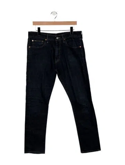 Pre-owned Polo Ralph Lauren Straight-leg Jeans In Blue
