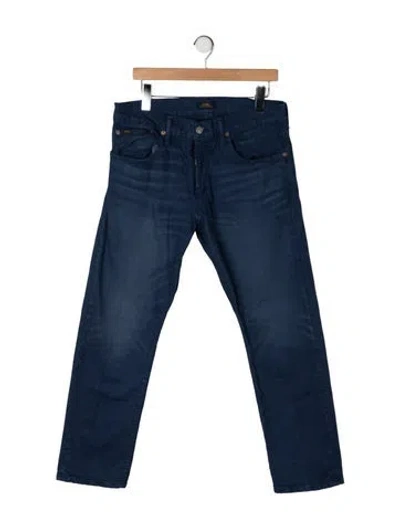 Pre-owned Polo Ralph Lauren Straight-leg Jeans In Blue