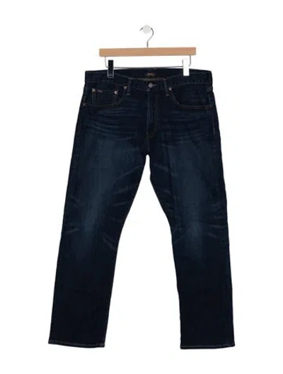 Pre-owned Polo Ralph Lauren Straight-leg Jeans In Blue
