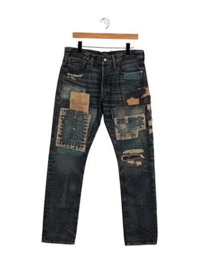 Pre-owned Polo Ralph Lauren Straight-leg Jeans In Blue