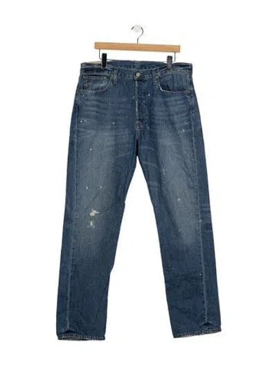 Pre-owned Polo Ralph Lauren Straight-leg Jeans In Blue