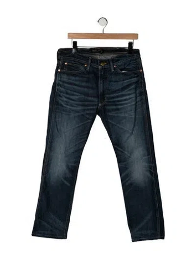 Pre-owned Polo Ralph Lauren Straight-leg Jeans In Blue