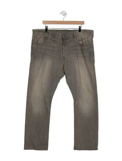 Pre-owned Polo Ralph Lauren Straight-leg Jeans In Gray
