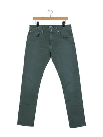 Pre-owned Polo Ralph Lauren Straight-leg Jeans In Green