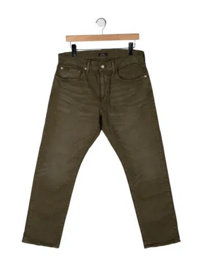 Pre-owned Polo Ralph Lauren Straight-leg Jeans In Green
