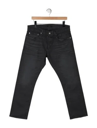 Pre-owned Polo Ralph Lauren Straight-leg Jeans In Grey