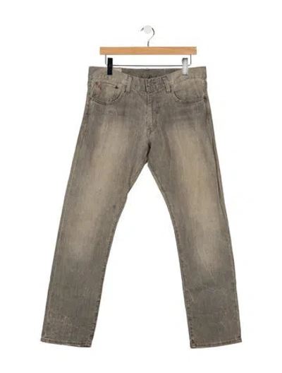 Pre-owned Polo Ralph Lauren Straight-leg Jeans In Grey