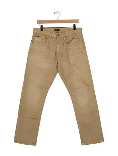 Pre-owned Polo Ralph Lauren Straight-leg Jeans In Neutrals