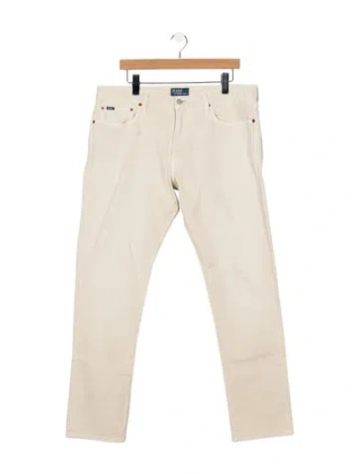 Pre-owned Polo Ralph Lauren Straight-leg Jeans In Neutrals