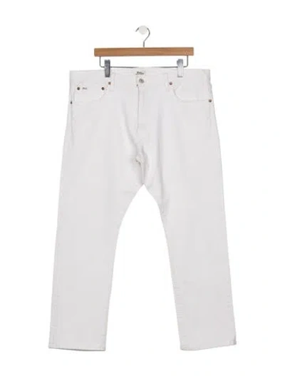 Pre-owned Polo Ralph Lauren Straight-leg Jeans In White