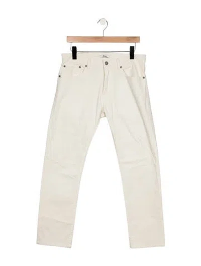Pre-owned Polo Ralph Lauren Straight-leg Jeans In White