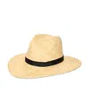 Polo Ralph Lauren Straw Fedora In Natural