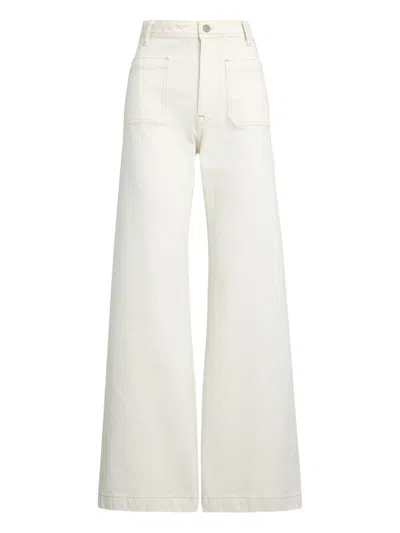 Polo Ralph Lauren Streight Leg Trousers In White