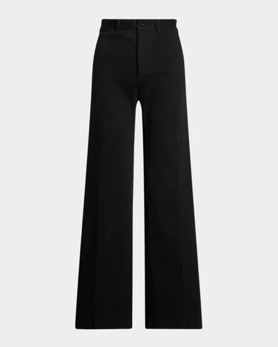 Polo Ralph Lauren Stretch Chino Sailor Pants In Black