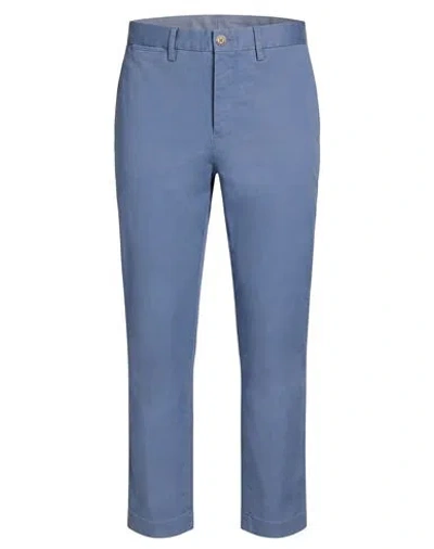Polo Ralph Lauren Stretch Chino Skinny Pant Woman Pants Light Blue Size 6 Cotton, Polyester, Elastan