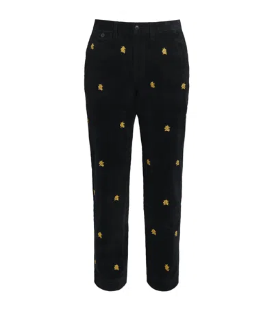Polo Ralph Lauren Bedford Straight Fit Corduroy Trousers In Animal Print