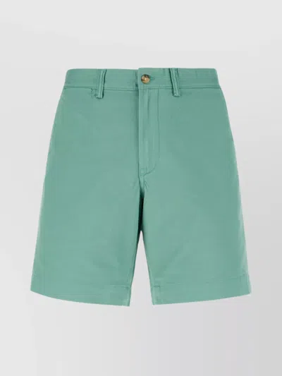 Polo Ralph Lauren Stretch Cotton Bermuda Shorts In Green