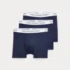 Polo Ralph Lauren Stretch Cotton Boxer Brief 3-pack In Gold