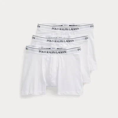 Polo Ralph Lauren Stretch-cotton Boxer Brief 3-pack In White